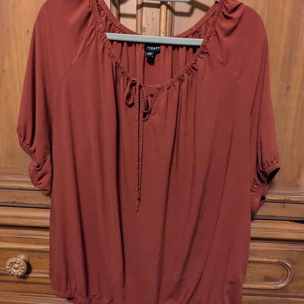 Torrid Women's Rust Blouse